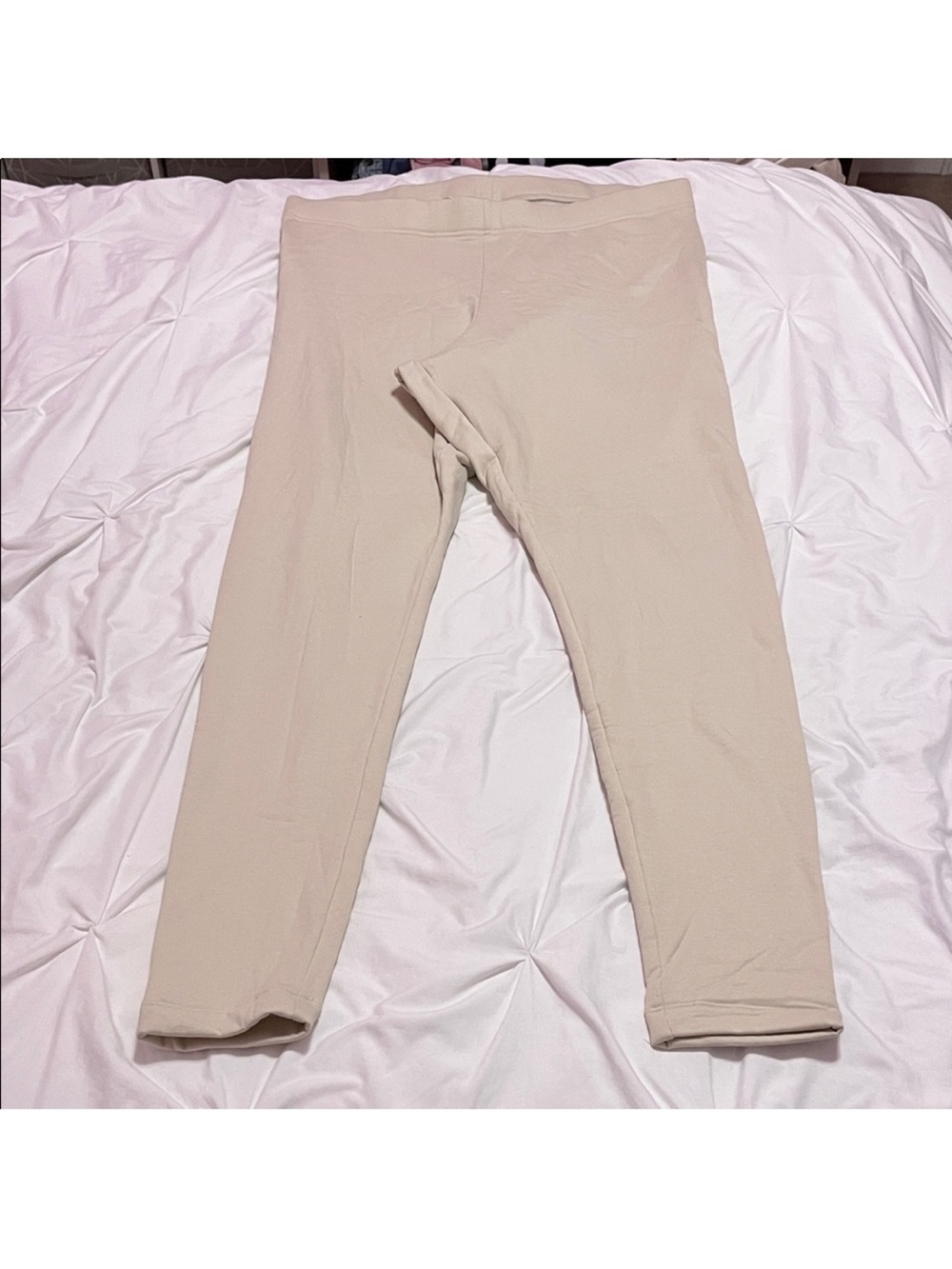 Old Navy Beige Fleece Lined Leggings